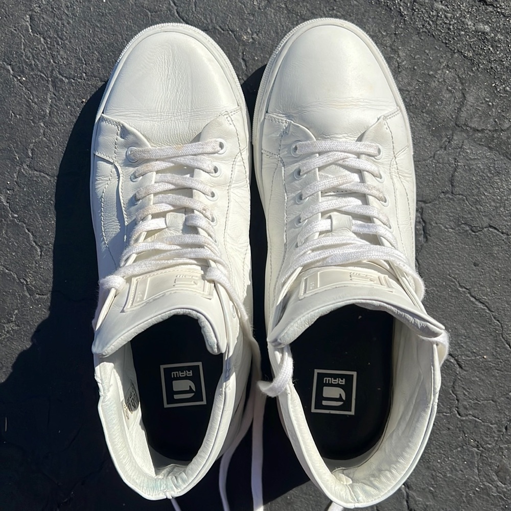 Mens G Star Raw mid top shoes